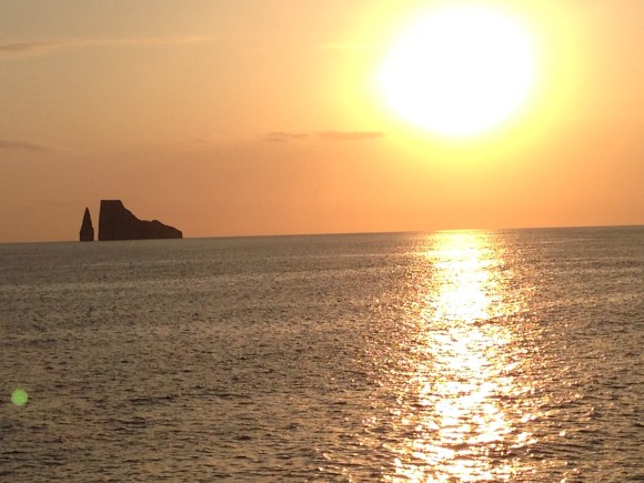 Kicker Rock at Sunset