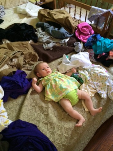 Helping with the laundry, part II